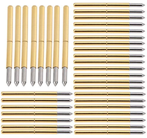 CHICIRIS Messing-Pogo-Pins, 100 Stück, 2,0 Mm Federprüfspitze, Hochwertiges Messingmaterial, Lange Lebensdauer