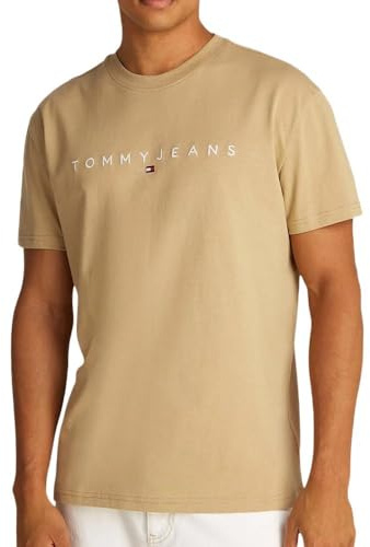 Tommy Hilfiger T-Shirt, Beige, für Herren, Reg Linearss