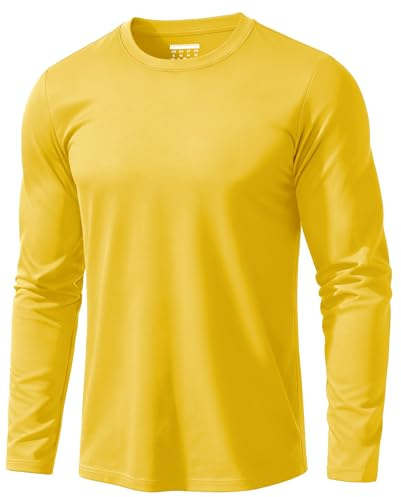 EKLENTSON Mens T Shirt Long Sleeve Cotton Plain T-Shirt | casual,work,crewneck,classic basic solid tops,lightweight work tee shirt,breathable,moisture wicking,soft