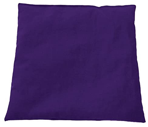 Franzis Nähstube 20x20cm Cojín grano de uva morado de algodón 100%. I Almohada de pepitas de uva 20x20 para microondas I Almohadilla térmica, Almohada de semillas de uva, Almohada cervical