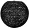 Lum & Co Écran Suspension en forme de boule, noir 20 x 19 x 20 cm