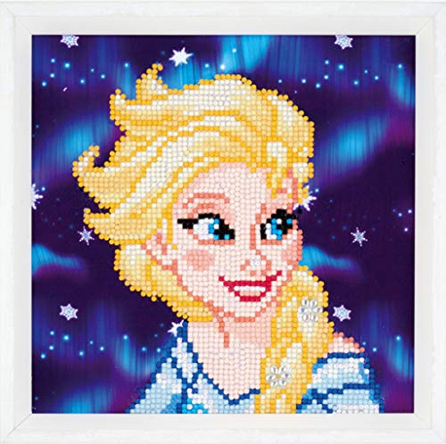 Vervaco PN-0175283 Disney ELSA Diamanten Malerei, Acrylic, Mehrfarbig, ca. 22 x 22 cm