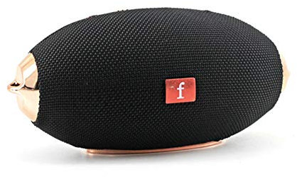 M2 TEC Altavoz Bass Pro 3+ Bluetooth inalámbrico portátil estéreo con batería Recargable, Altavoz con Forma de Rugby, Manos Libres (Negro)