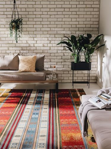 benuta Nest Artis - Rechteckig - Pflegeleicht für Wohnzimmer Schlafzimmer, Multicolor, 80x165 cm