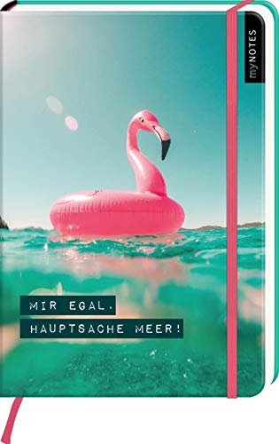 myNOTES Notizbuch A5: Mir egal. Hauptsache Meer!: Notebook medium, gepunktet | Für mehr Urlaubsfeeling: Ideal als Bullet Journal oder Tagebuch