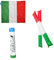 Zeus Party Kit per Partite Della Nazionale Italiana di Calcio con Fazzoletto Bandiera 50x50 Palloni Gonfiabili e un Fumogeno Azzurro Supporta l Italia con Questi Fantastici Gadget Euro 2024