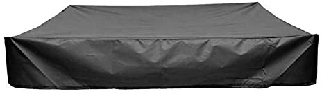 Sandkastenabdeckungen,Platz Staubdichtes Sandbox Deckel Mit Kordelzug, Wasserdicht Sandkasten Deckel,Durable, Reißfest, Vermeiden Sie Sand Und Spielzeug Umweltverschmutzung. (Schwarz,180 x 180 cm)