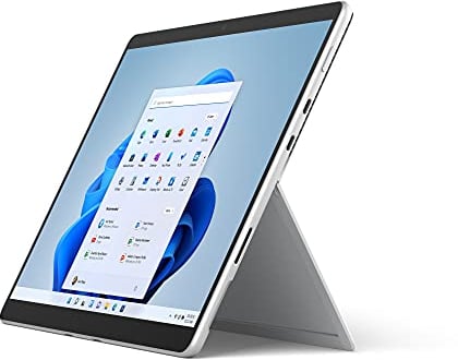 Microsoft 8PQ-00003, Surface Pro 8 - 13 Processore Intel Core i5-1135G7 11° Gen, 8GB/256GB Intel Evo Wi-Fi Platino