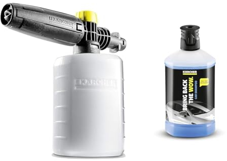 Karcher Fj 6 - Accessorio Compatibile Con Idropulitrici K2 - Schiumogeno 0,6 L - Detergente per Auto E Moto per Tutti I Modelli - 3 In 1
