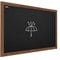 ALLboards Kreidetafel Wasserfest mit lackiertem Holzrahmen 90x60cm, Schwarz, Schreibtafel, Kreide