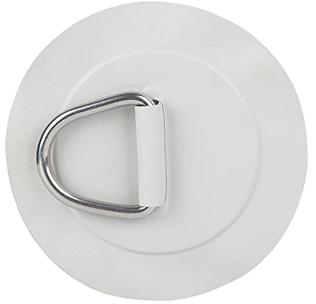 D-Ring-Patch, 6 Zoll D-Ring-Pad-Patch PVC-Edelstahl für Schlauchboot-Raft-Kajak-Kanu-Surfbrett