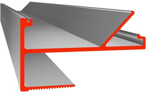 iluminize LED-Trockenbauprofil VTL, silber eloxiert, 200cm lang