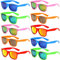 FSMILING Lot Lunette De Soleil Coloré Pour Hommes Femmes,lunettes Fantaisie Fete Lunettes De Soleil Fluo Pack Fete 10 Multicolore