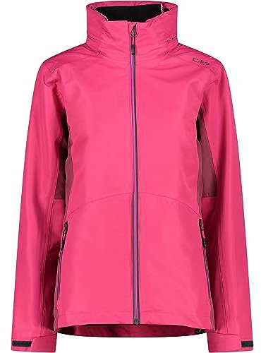 CMP - Woman Jacket Zip Hood Detachble Inn.Jacket, Woman, Fucsia, 36