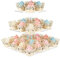 AMEITECH Présentoir à Cupcakes carré en Acrylique à 3 étages pour décoration de gâteaux - pour Mariage, Anniversaire, fête à thème - Transparent