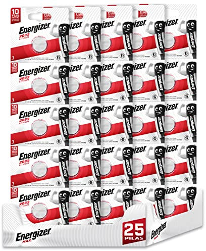 Energizer - Pack de 25 Pilas Especiales 2032 una Pila para una Necesidad, sin Mercurio añadido y Potencia para Dispositivos pequeños