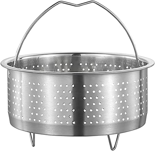 Iegefirm Cesta de Vapor de Acero Inoxidable Inserto de Vapor de Metal Rejilla para Vapor Colador de Frutas y Verduras Colador con