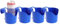 Poolside Getränkehalter kein Verschütten Pool Becherhalter Kunststoff Schwimmbad Getränkehalter Anzug für oberirdische Schwimmbecken Seite für 5,1 cm oder dünnere runde Bar Top Rails (Cup-PB4)