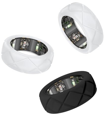 pupvus Schutzhülle für Oura Ring/Samsung Galaxy Ring/Ultrahuman Ring-Luftschutz, Silikon-Schutzhülle für Oura Ring Gen 3/Samsung Galaxy Ring/Ring Conn (3 Packungen, M (11/12/13))