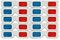 CAIONPLE Gafas 3D,10 Pares Lentes Estéreo Papel Rojo y Azul para Películas Set Anaglifo de Papel Gafas 3D