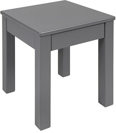 Krok Wood Hocker Tomas aus Massivholz, Farbe Grau 35x35x45 cm (Buche, 1x ohne Eingriff)