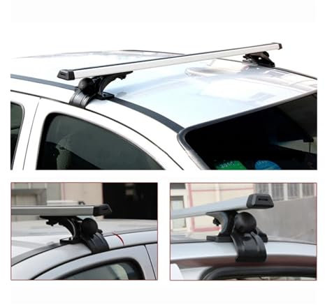 SPUFKGE Dachgepäckablage 2 Stücke Universal 130 cm Auto Dach Rock Quer Bars Für Gepäckträger Fahrrad Rack Fracht Korb Dach Gepäck Box Auto Gepäckträger Querträger(120CM)