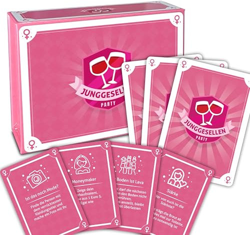 Drunken Daddy JGA-Party das perfekte Spiel mit 78 Karten für einen unvergesslichen Junggesellinnenabschied - 4 Varianten von Aufgabenkarten für die Braut und alle Begleiterinnen (Frauen)