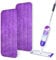 LYASILGC 2 Pack Reusable Purple Microfiber Mop Pads for PowerMop, Power Mop Pads Refills, Machine Washable, Suitable for All Floor Types