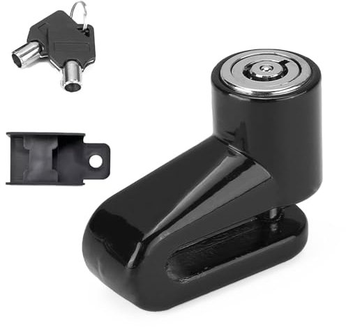 Bremsscheibenschloss, Motorradschloss Verstärkt, Wasserdicht, Erinnerungskabel Transporttasche Zubehör, Motorradschloss Universal E, Motorrad Schloss, Fahrradschloss