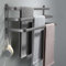 Porte-serviettes sans perçage - 60 cm - Gris - Porte-serviettes de salle de bain - Porte-serviettes mural - Porte-serviettes de cuisine - Sans perçage