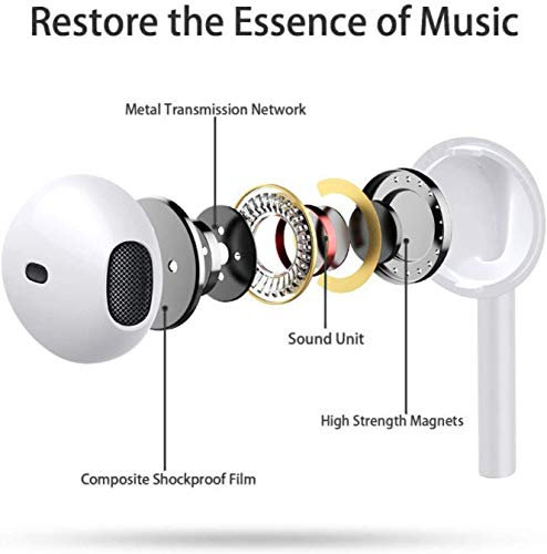 Hlshing In-Ear Kopfhörer für iPhone, Kopfhörer HiFi Audio Stereo, mit Mikrofon und Lautstärkeregler, kompatibel mit iPhone 14 Pro Max/13/13 Pro/12 Pro Max/12 Mini/SE/11/X/XS Max/XR/8/7 Plus