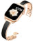 wipalor Slim Bangle Strap Fit Apple Watch Straps Women 42mm 41mm 40mm 38mm, Metal Minimalist iWatch Strap, Ladies Luxury Bracelet for Apple Watch Band Series 10 SE 9 8 7 6 5 4 3, Rose Gold/Black