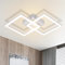Homefire Deckenlampe LED Deckenleuchte Küche - Modern Küchenlampe 24W 4000K Wohnzimmerlampe Design Flurlampe Neutralweiß Schlafzimmerlampe Flur Deckenbeleuchtung Weiß für Kinderzimmer Schlafzimmer