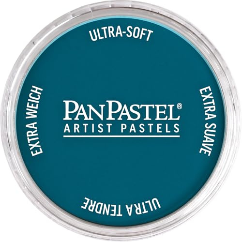 PanPastel Artist Pastels by GOLDEN, Cerulean Blue, 2.44” / 62mm Pan Diameter, Professional Artist Pastels, Unique Pan Format (cake-like)