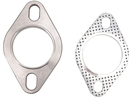 Kit di collegamento a flangia di scarico 2 in 2 in acciaio inox, universale, per torri di scarico, back, intestazione, silenziatore e risonatore con buona tenuta e fissaggio