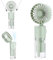 JIZZU Portable Handheld Fan with Water Mist Spray - 4000mAh Rechargeable Mini Hand Held Fan, 4 Speed Personal USB Water Fans, Battery Powered Cooling Mist Fans for Office Travel Camping (Green)