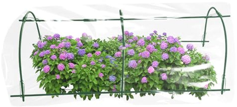 Gartenreifen | Pflanztunnel | Pflanztunnel Winddicht für Hochbeet im Gewächshaus Blumengewächshaus Garten Garten im Freien