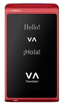 Vasco Translator Q1 | Premium Sprachübersetzer von Vasco | Scarlet Pulse | Internet ohne Limit | Offline- & Automatik-Modus | Voice Cloning | Anruf Übersetzer | 121 Sprachen | 99% genau | datensicher