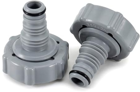SIWOKJJO 2 Pcs Pool Drain Fitting Connects Fits, Pool Drain Hose Adapter | Pool Accessories for P6H1419 Pool Drain Valvefor Pool Hose Adapter Swimming Pool Drain Parts