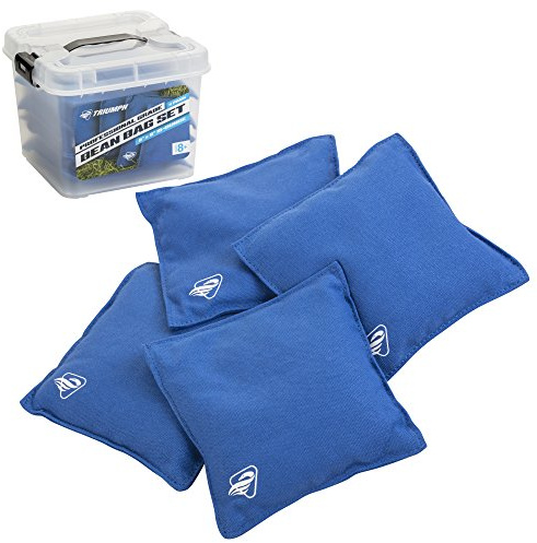 Triumph Sports Sitzsäcke aus Segeltuch mit Wanne, 473 ml, Blau, 4 Stück Ersatz, NS