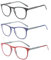 Suertree Lesebrille 3 Pack Brille Herren Damen Lesehilfe für Frauen Männer Fashion Leser 2.5X JH221