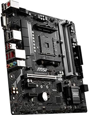 MSI B450M Bazooka V2 - Placa Base Arsenal (Chipset AMD B450, DDR4 Boost, Intel LAN, Audio Boost, HDMI, soporta AMD Ryzen pocesadores) color negro