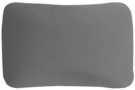 Edda Lux Bezug passend für Tempur Arch und Tempur Symphony S und M Schlafkissen, Softer Jersey Kissenbezug mit Reißverschluss, aus 100% Baumwolle, in Schiefer