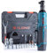 S-LONG Jeu de clés à cliquet électrique sans fil 3/8 400 tr/min 12 V Power avec 12 prises, 2 batteries 2000 mAh 40 N.m Power Ratchet Tool Kit et charge rapide de 60 min