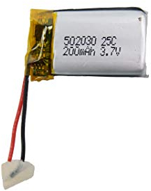 efaso Akku 3,7V / 200mAh / Li-Po/ohne Stecker/Ersatzakku/RC Modelle/für ferngesteuerte Modelle