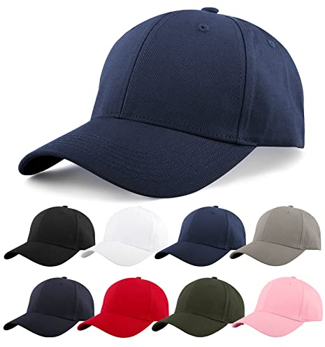 KELOYI Herren Cap Blau Baseball Damen Kappe Polo Verstellbare Cotton Outdoor Unisex Basecap Fitted Base Cap