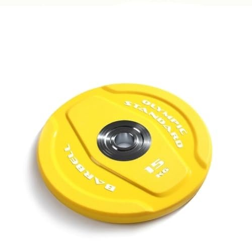 tuzhi Plates Barbell 2-Inch Olympic Grip Plate, Set of 2 Plates, 10kg*2, 15kg*2, 20kg*2 PU Color Barbell for Olympic Barbells Strength Training (Size : 15kg*2)