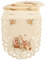 Quinnyshop Ostern Tischläufer Häschen Ostereier Stickerei Ecru Creme Leinen Optik ca. 45 x 130 cm Oval