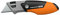 Fiskars Taglierino Multiuso Pieghevole e Compatto Pro, Lunghezza 12 cm, Acciaio inossidabile/Plastica, Nero/Arancione, CarbonMax, 1062939