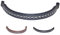 Majestic Ally Gerades Kristall-gepolstertes Premium-Leder-Stirnband für Pferdezaumzeug, Schwarz